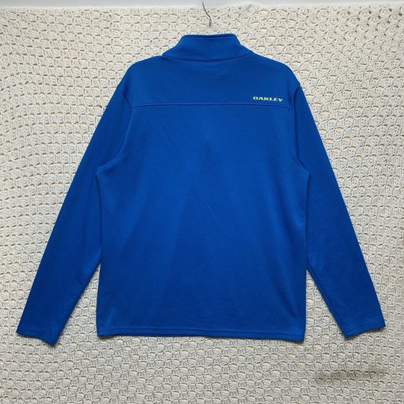 Oakley Golf Pullover Jacket Sweater Mens Size Large 1/4 Zip Blue‎ Lightweight - Picture 7 of 10